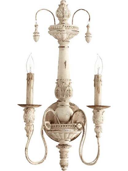 Salento 2-Light Wall Sconce in Persian White.